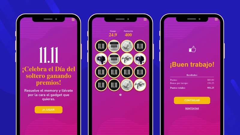 ejemplo de juego de memoria para el 11 del 11.
