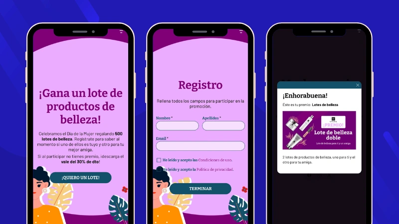 Promoción por el día de la mujer: sorteos por momento ganador