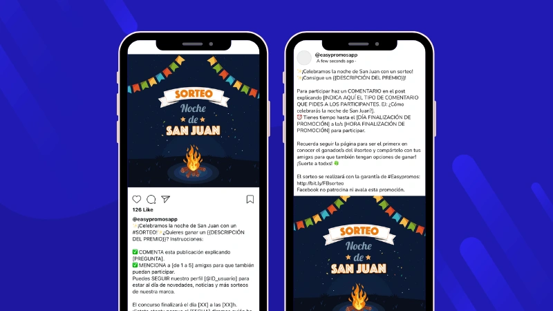 Plantillas de sorteo para la noche de San Juan