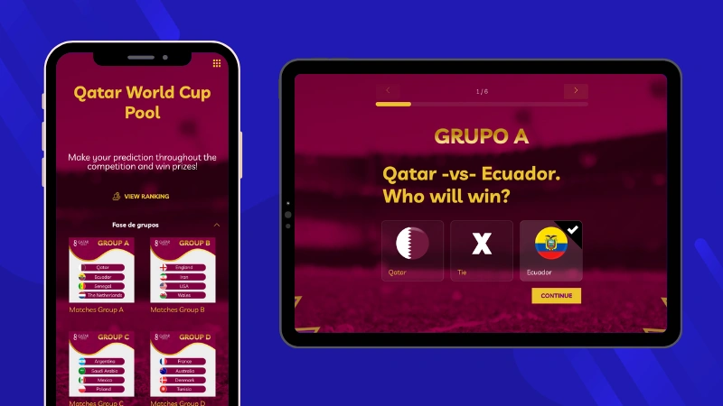 World Cup Predictions game example