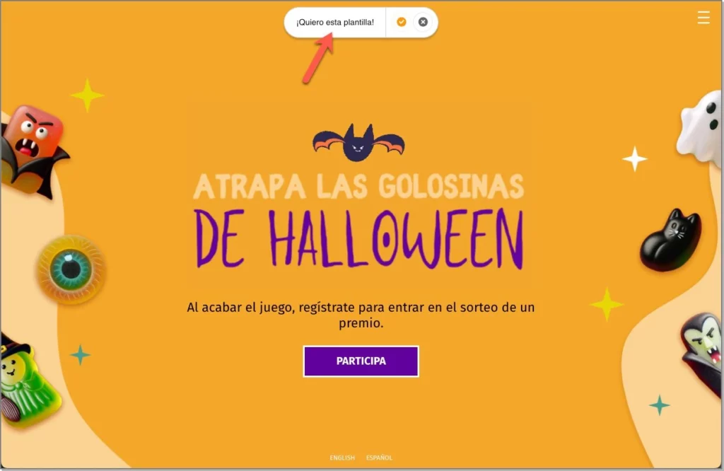 Promoción demo con diseño y funcionalidades copiables
