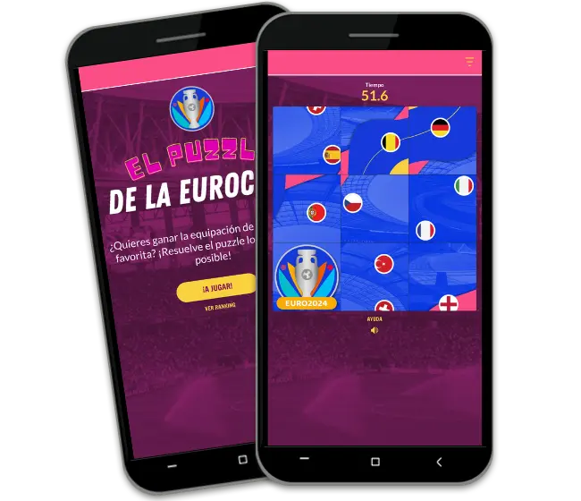 Ejemplo de puzzle digital de la Eurocopa