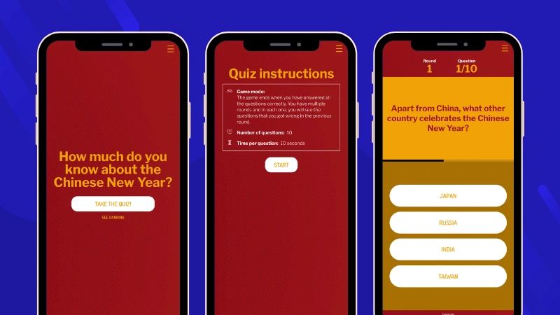 Chinese New Year Quiz with timer