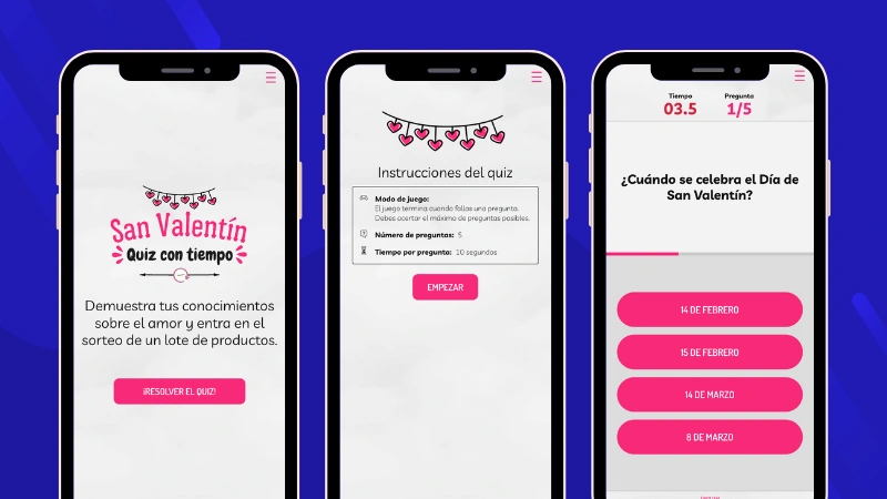 San Valentín en el trabajo: quiz con tiempo