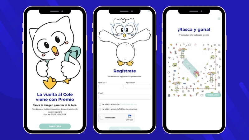 International toy store chain Eurekakids Back-to-School Scratch & Win game giving participants the chance to instantly win products from the brand's school collection.