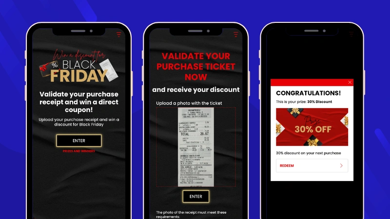 Black Friday AI-powered receipt validation promotion