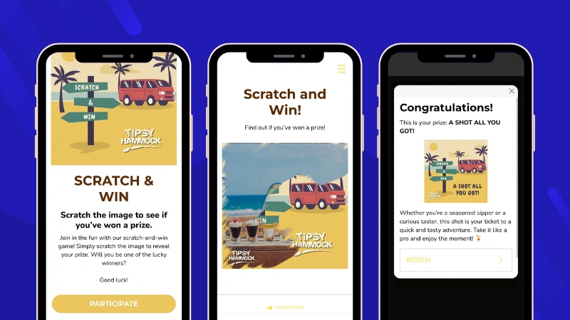 Restaurant rewards customers with direct prizes
