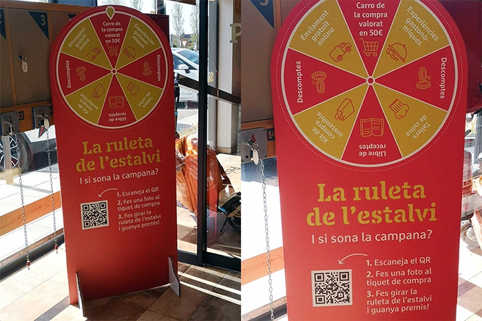 QR code to access a Spin the Wheel promotion
