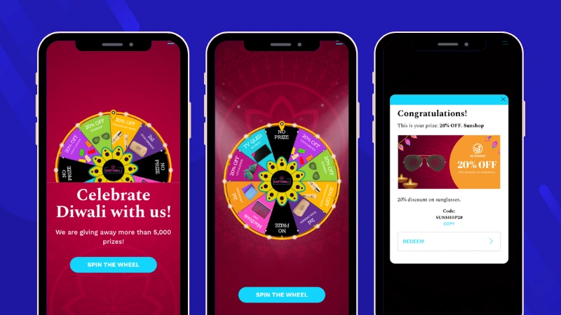 Diwali prize wheel example