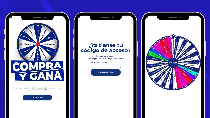 Ejemplo de ruleta aleatoria online con requisito código