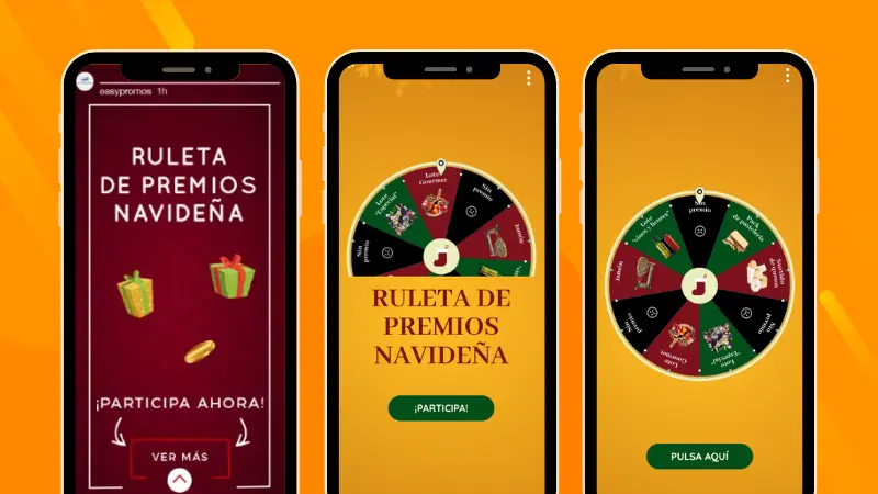 ejemplo de enlace con ruleta de sorteo