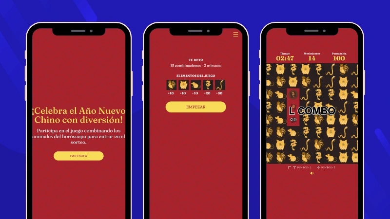 Ejemplo de slide & match de año nuevo chino