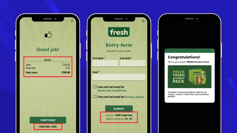 customized combination games prize options