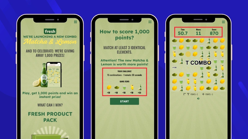 Customized combination games features