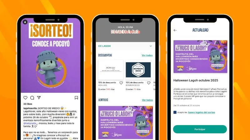 Sorteo entre los usuarios de la app que se inscriben