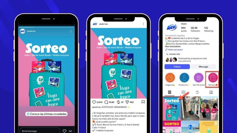 Ways to promote an Instagram giveaway within the platform