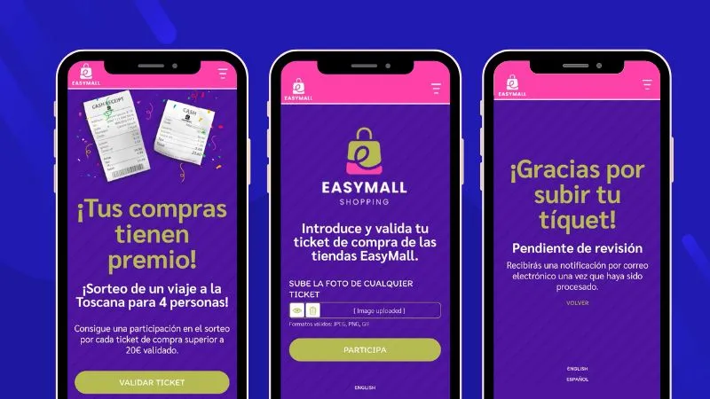 sorteo premoderación tickets de compra