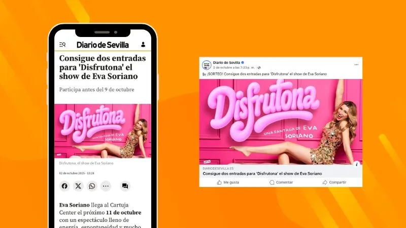 Sorteo entre los lectores del periodico que se registren