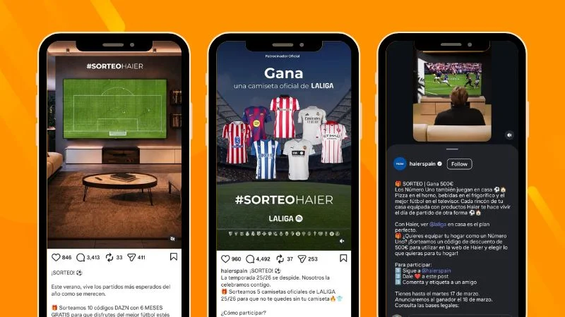 Instagram giveaways generating significantly more engagement than other posts on the profile
