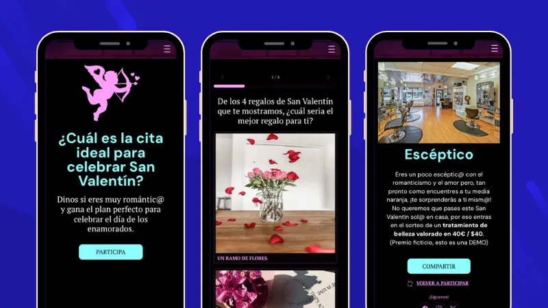 ejemplo de test de personalidad de san valentín