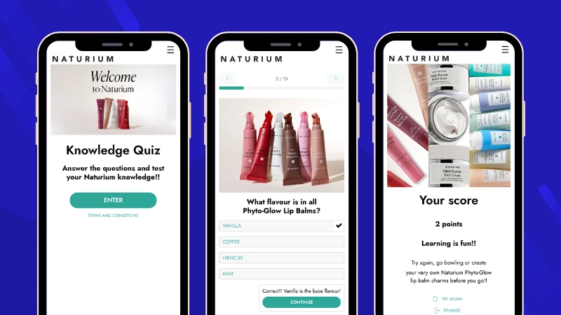 Crear un trivial online: ejemplo de cosmética