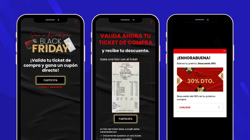 Promociones Black Friday: ejemplo de validación de ticket de compra con IA