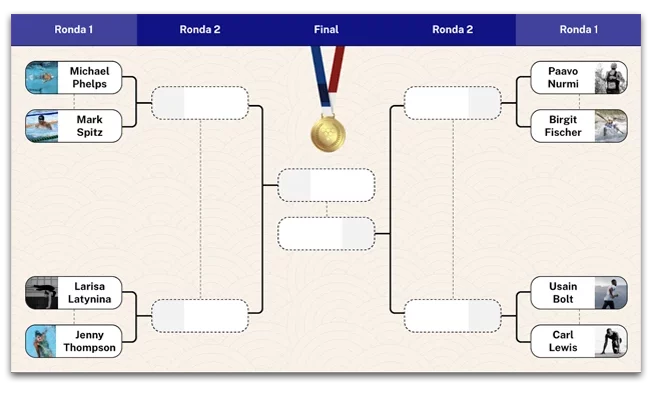 torneo online para escoger el mejor deportista de los juegos olímpicos