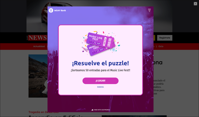 widget popup puzzle festival de musica