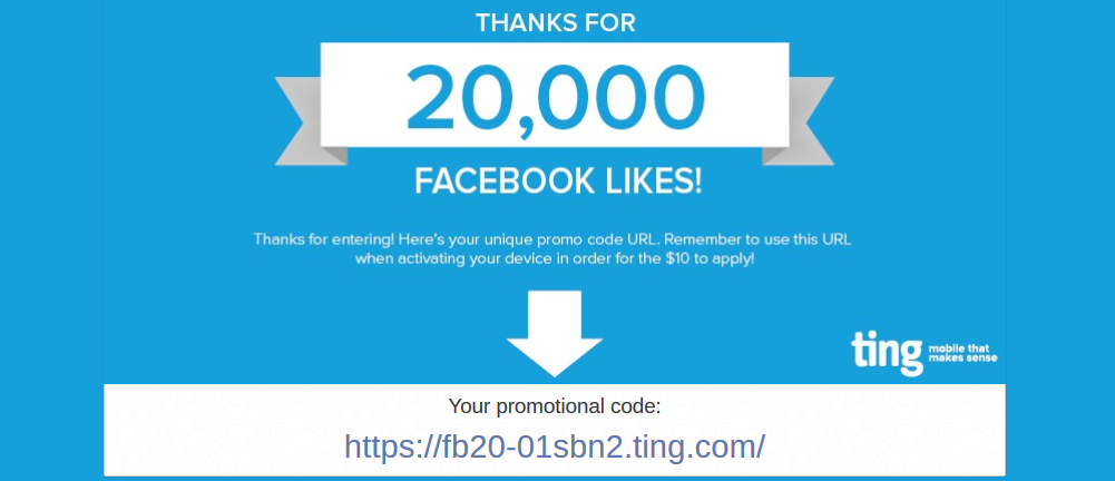 your promotional code