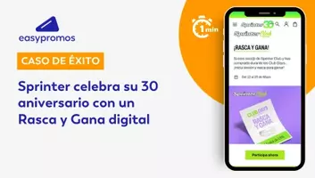 [En 1 minuto] Sprinter celebra su 30 aniversario con un Rasca y gana digital
