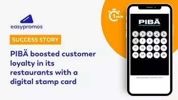 [In 1 minute] PIBÄ boosted customer loyalty with a digital stamp card