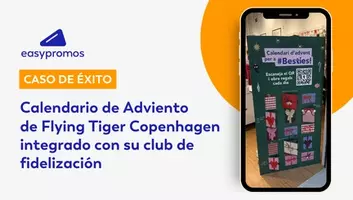 Calendario de Adviento de Flying Tiger Copenhagen integrado con su club de fidelización