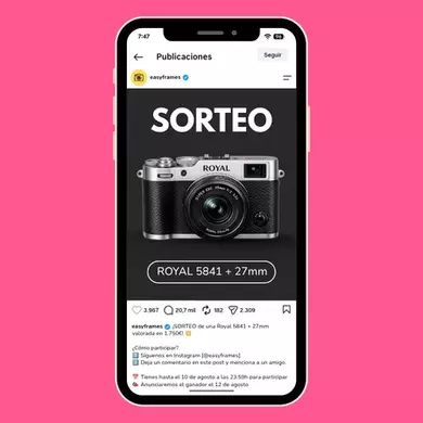 Sorteo en Instagram