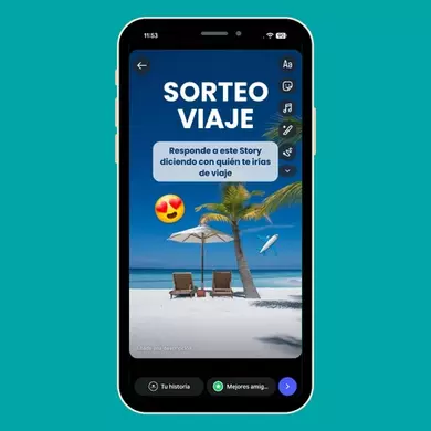 Sorteo en Stories