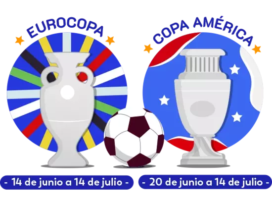 Campeonatos de futbol: Eurocopa y Copa América