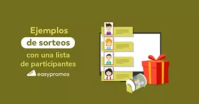 6 ejemplos de un sorteo con lista de participantes cerrada
